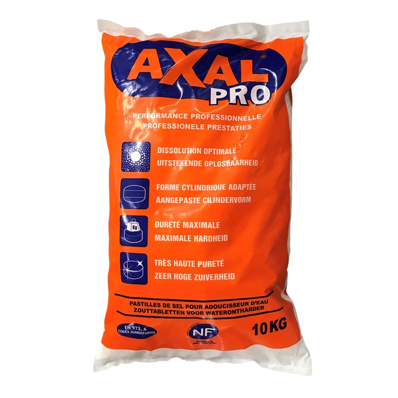 Sel régénérant AXAL en pastilles - Sac de 10KG 