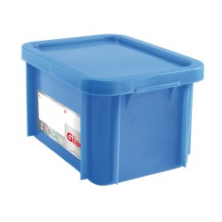 Bac rectangulaire HACCP avec couvercle 15L Bleu - 1PC