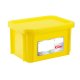 Bac rectangulaire HACCP avec couvercle 15L Jaune - 1PC