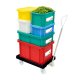 Bac rectangulaire HACCP avec couvercle 15L Vert - 1PC