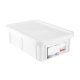 Bac rectangulaire HACCP avec couvercle 25L Blanc - 1PC