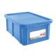 Bac rectangulaire HACCP avec couvercle 35L Bleu - 1PC