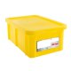 Bac rectangulaire HACCP avec couvercle 35L Jaune - 1PC