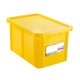 Bac rectangulaire HACCP avec couvercle 55L Jaune - 1PC