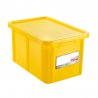 Bac rectangulaire HACCP avec couvercle 55L Jaune - 1PC