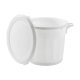 Couvercle seul pour conteneur alimentaire 75L col. Blanc - 1PC