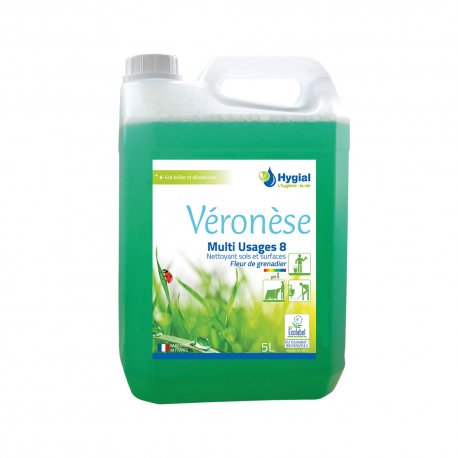 Nettoyant toutes surfaces Ecolabel VERONESE MULTI USAGES 8 - Bidon de 5L