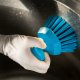 Brosse ronde dure alimentaire Ø11cm col. bleu - 1PC