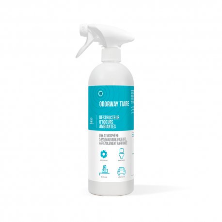 Destructeur d'odeurs ambiantes aux biosurfactants ODORWAY TIARE - Spray de 750ML