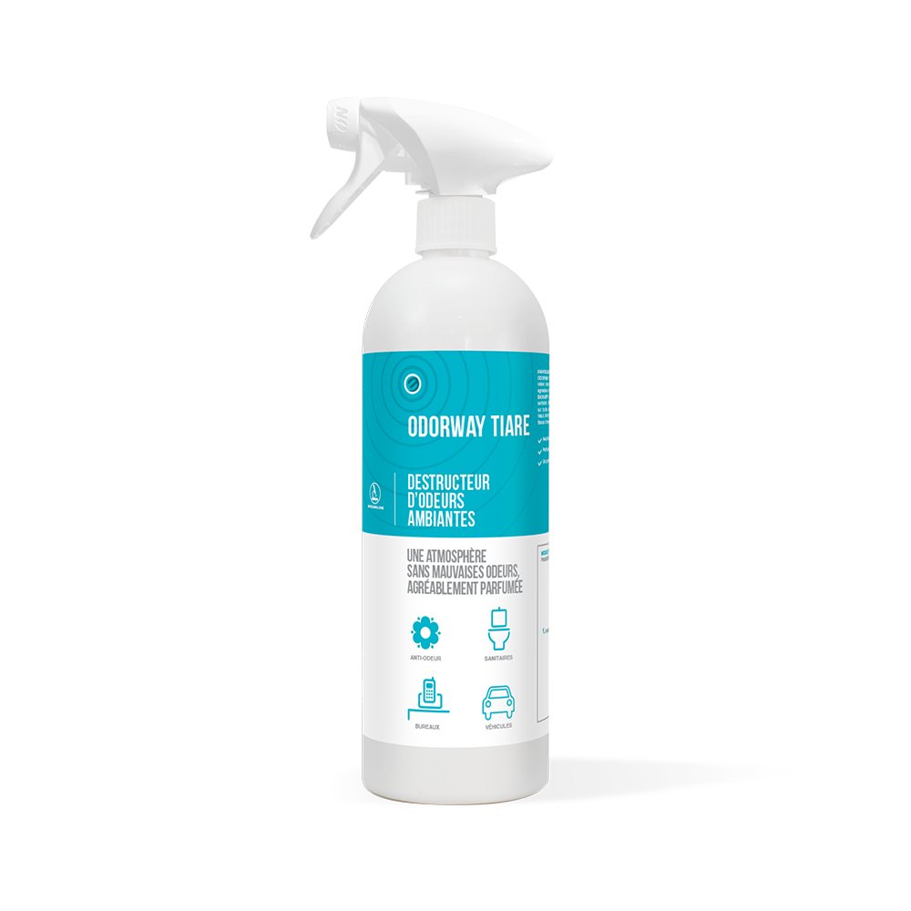 Destructeur d'odeurs ambiantes aux biosurfactants ODORWAY TIARE - Spray de 750ML