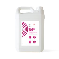 Nettoyant détartrant désinfectant concentré sanitaire aux biosurfactants Ecocert POWER'SAN - Bidon de 5L