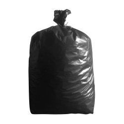Sac à déchets noir 130L basse densité - 60 microns - Carton de 100 sacs