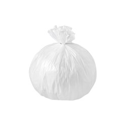 Sac à déchets blanc 30L basse densité - 20 microns - Carton de 500 sacs