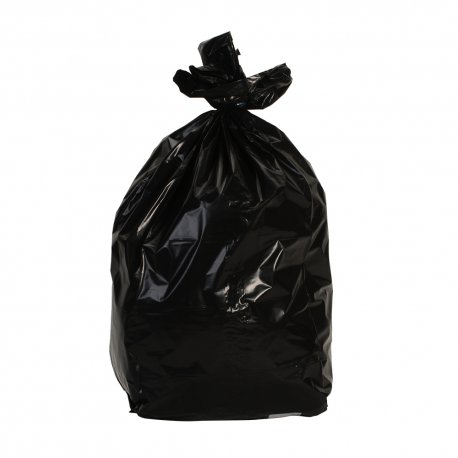 Sac à déchets noir 130L basse densité - 40 microns - Carton de 100 sacs
