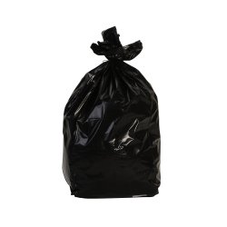 Sac à déchets noir 110L basse densité - 38 microns - Carton de 200 sacs