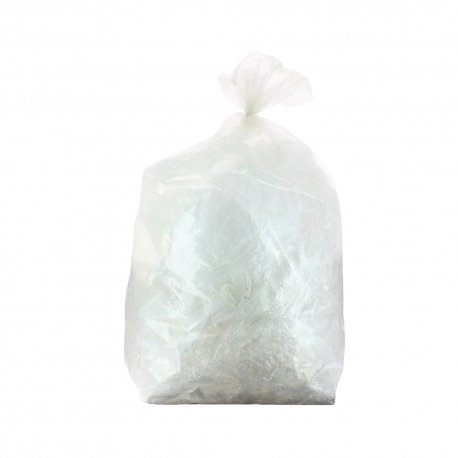 Sac à déchets transparent 130L basse densité - 70 microns - Carton de 100  sacs 