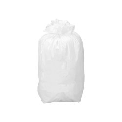 Sac à déchets blanc 110L basse densité - 38 microns - Carton de 100 sacs