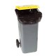 Housse noire pour conteneur 240 litres basse densité - 30 microns - Carton de 100 housses