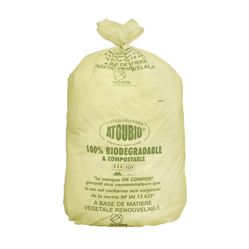 100 Sacs Poubelle Biodégradables Et Compostables, D'une Capacité