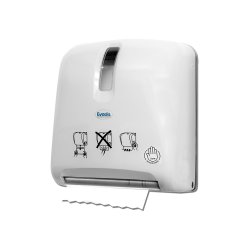 Distributeur automatique Sensor pour essuie-mains Hygialine 150 mètres Col. Blanc - 1PC