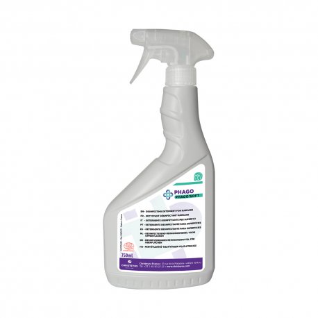  Nettoyant désinfectant alimentaire PHAGO'SOFT - Spray de 750ML