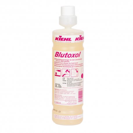 Nettoyant désinfectant concentré BLUTOXOL agréé contact alimentaire - Flacon doseur de 1L