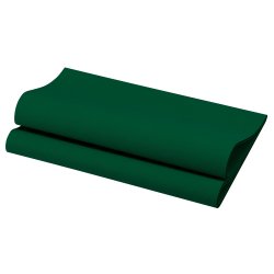 Serviette jetable non-tissée ECOECHO DUNISOFT 40x40 cm Col. Vert foncé - Colis de 720PC