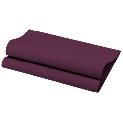 Serviette jetable non-tissée ECOECHO DUNISOFT 40x40 cm Col. Prune - Colis de 720PC