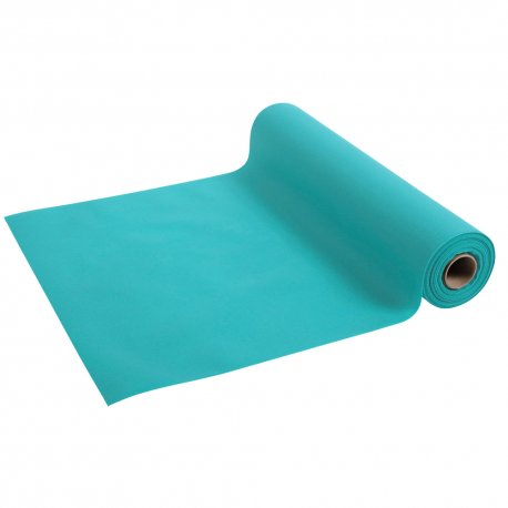 Tête à tête AIRLAID en rouleau de 0,40x24m prédécoupé tous les 1,20m Col. Turquoise - 4 RLX