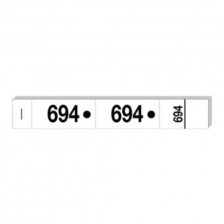 Ticket de vestiaire blanc - Paquet de 2500
