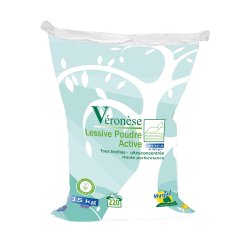 Lessive poudre extra-concentrée tous textiles Ecolabel VERONESE LESSIVE POUDRE ACTIVE - Sac de 15Kg