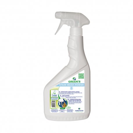 Détachant avant lavage spécial taches grasses Ecolabel GREEN'R STAIN WASH POWER - Spray de 750ML