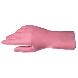 Gant de ménage rose standard en latex Taille 6/6,5 - 1PC