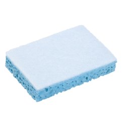 Eponge grattante TAMPONGE 13x9cm col. bleu/blanc - Paquet de 10PC