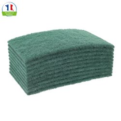 Tampon abrasif vert AIRES dim. 225x140MM - Paquet de 10PC