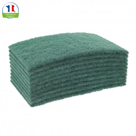 Tampon abrasif vert AIRES dim. 225x140MM - Paquet de 10PC