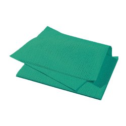 Lavette non-tissée ajourée spécial HACCP 51x36 cm Vert -Paquet de 25PC