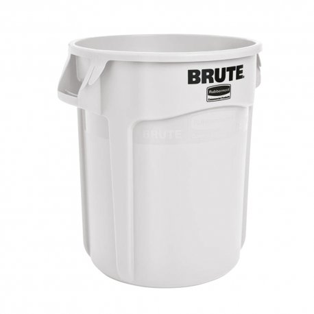 Conteneur rond BRUTE 76L avec poignées col. Blanc - 1PC