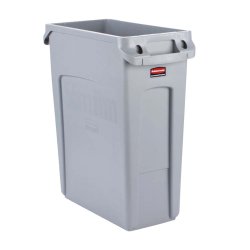 Poubelle SLIM JIM 60 L avec conduit d'aération spécial tri sélectif couvercle col. à préciser- 1PC