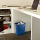 Corbeille de recyclage de bureau 26L col. Bleu - 1PC