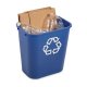 Corbeille de recyclage de bureau 26L col. Bleu - 1PC