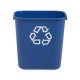 Corbeille de recyclage de bureau 26L col. Bleu - 1PC