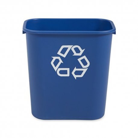 Corbeille de recyclage de bureau 26L col. Bleu - 1PC