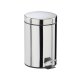 Poubelle à pédale 3L en inox avec seau intérieur finition chromée - 1PC