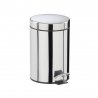 Poubelle à pédale 3L en inox avec seau intérieur finition chromée - 1PC
