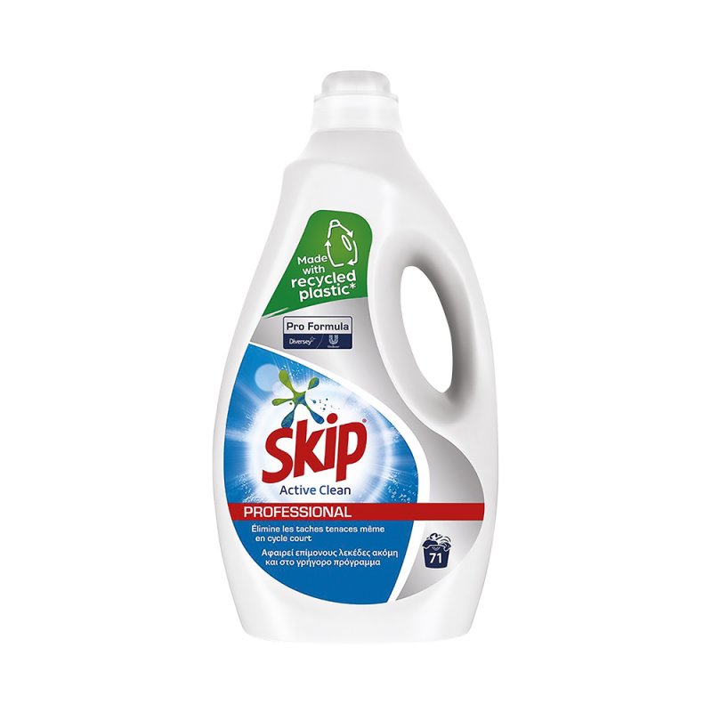 Lessive liquide SKIP ACTIVE CLEAN 71 lavages - Bidon de 5L 