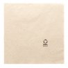 Serviette jetable en ouate 2 plis recyclée FEEL GREEN 40x40 cm Col. Naturel - Colis de 1600PC
