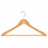 Cintre en bois galbé avec barre centrale - 1PC