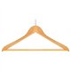 Cintre en bois antivol avec barre centrale - 1PC