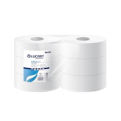 Papier toilette Strong 2 plis MAXI JUMBO 270 mètres Col. Blanc - Colis de 6 rouleaux